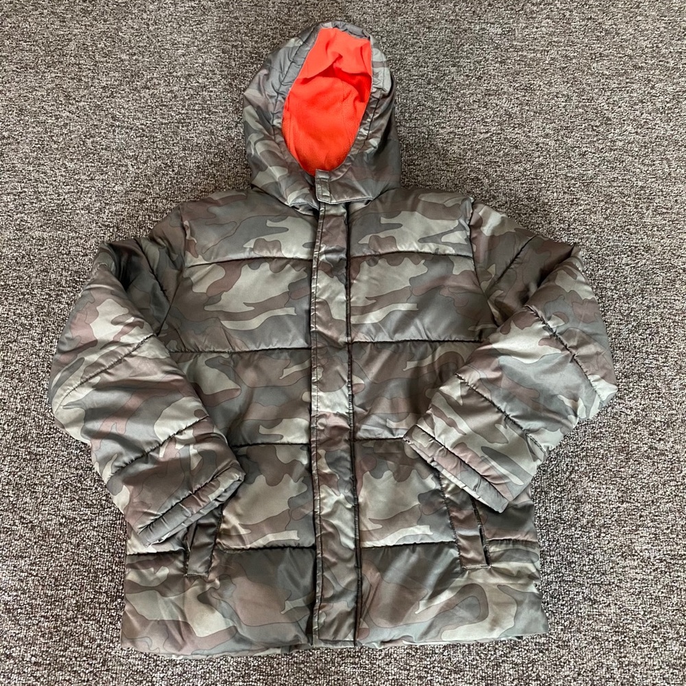 BOYS’ Army Green Camo Jacket - Sz  XXL ((18)
